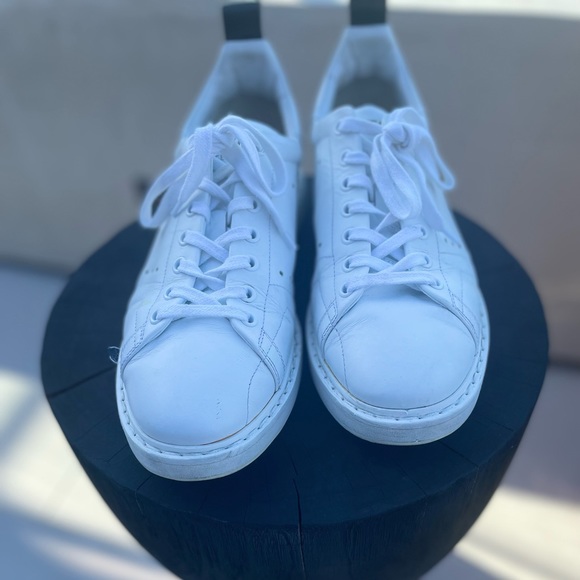 golden goose starter sneakers in all white leather - Picture 14 of 16